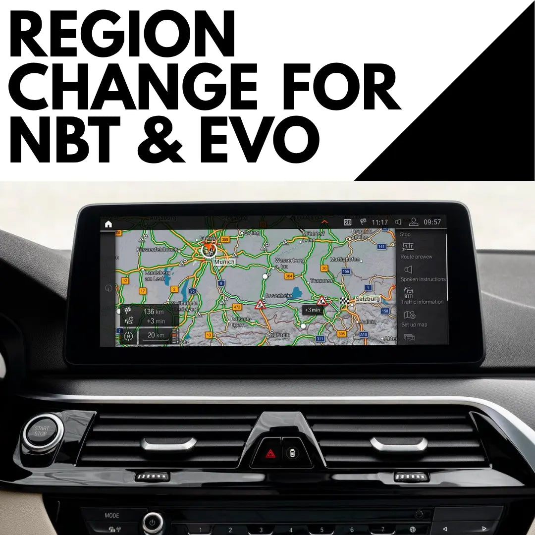 BMW NBT EVO navigation region change