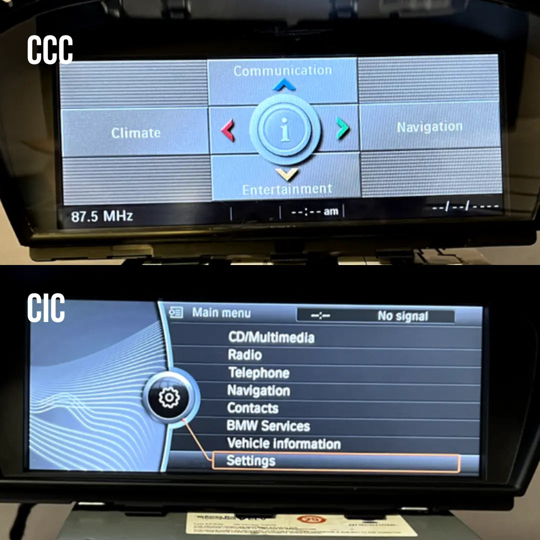 BMW E60 M5 E63 M6 8.8 inch wireless CarPlay head unit, Apple CarPlay screen