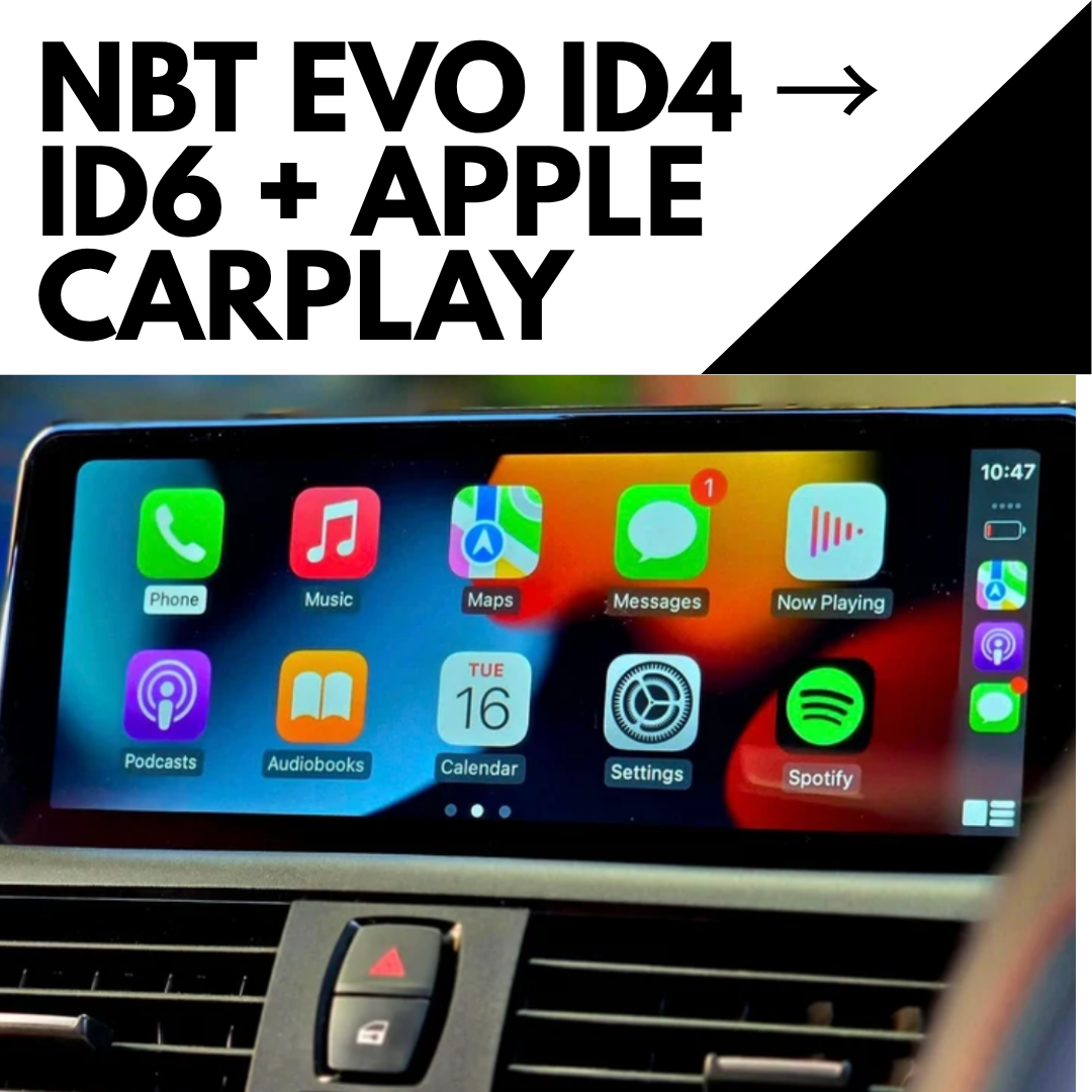 BMW NBT EVO IDrive 4 to IDrive 6 + Apple CarPlay OEM